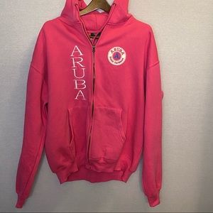 Cotton Net USA Aruba Pink Hoodie Size XL